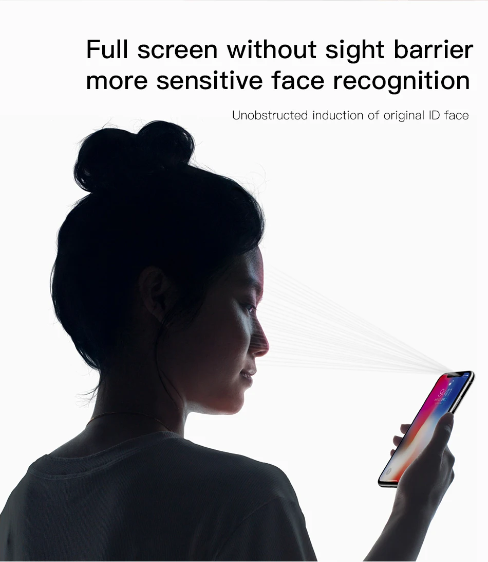 Baseus 3D полноэкранная защита для iPhone X, ультратонкое закаленное стекло с полным покрытием, Защитное стекло для iPhone X, стеклянная пленка
