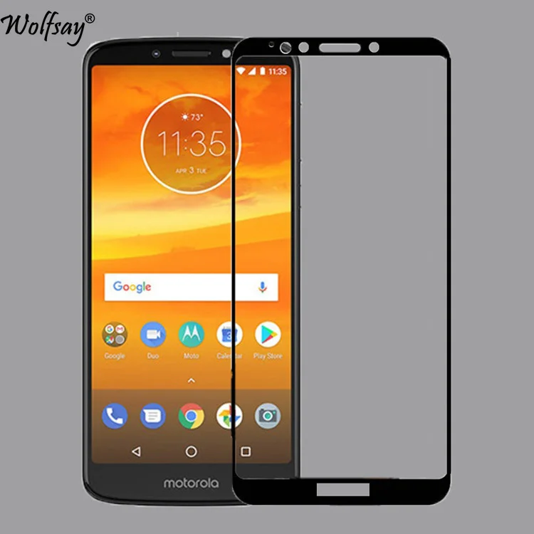 Стекло с закругленными краями для Motorola Moto E5 защита экрана закаленное стекло E 5 го