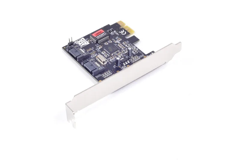 PCIe к 2 порту SATA2.0 Raid контроллер карты SIL3132 чипсет для Silicon RAID 0 1 | Компьютеры и офис