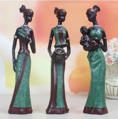 Table Top Resin African Figure Sculpture | Дом и сад