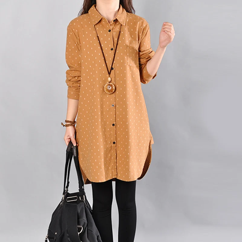 Женское Хлопковое платье рубашка NYFS повседневное однотонное из хлопка и льна для