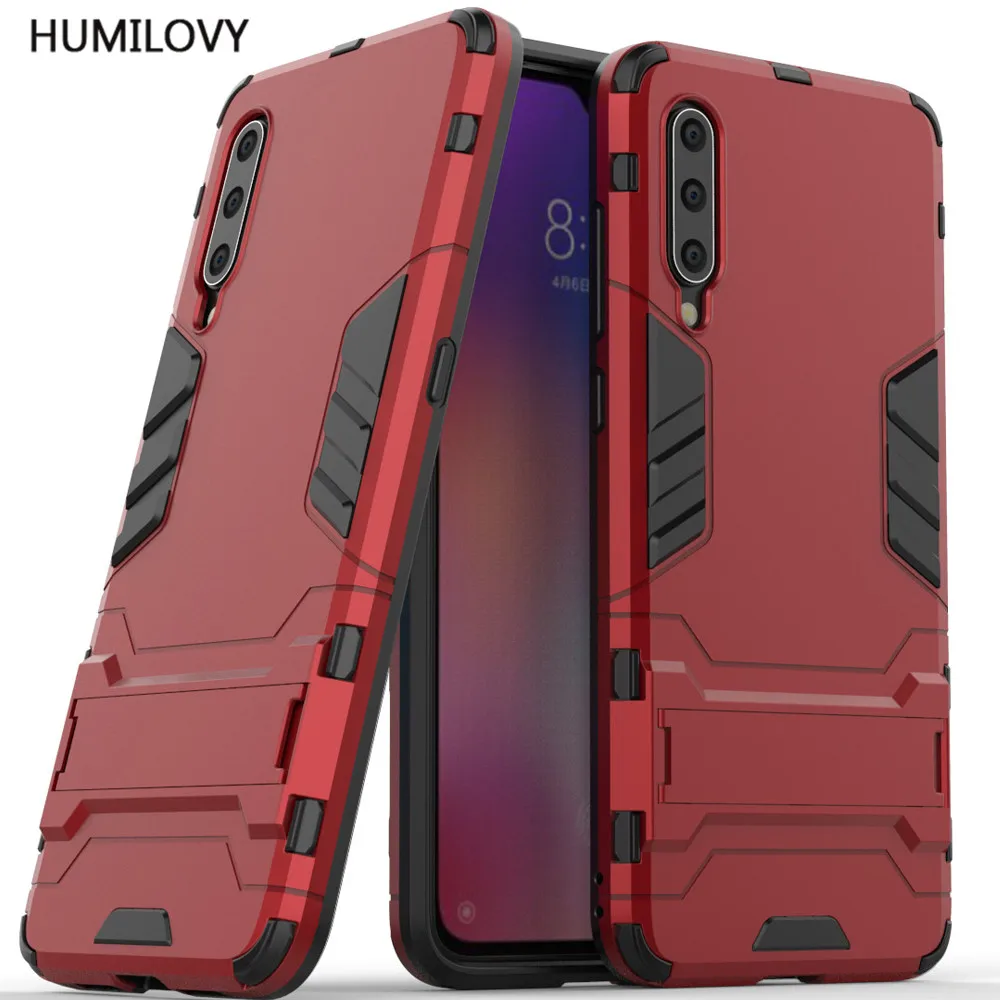 For Xiaomi Mi 9 Case Fundas Armor Hard PC Soft Silicone TPU Back Cover Mi9 Shockproof Holder Phone |
