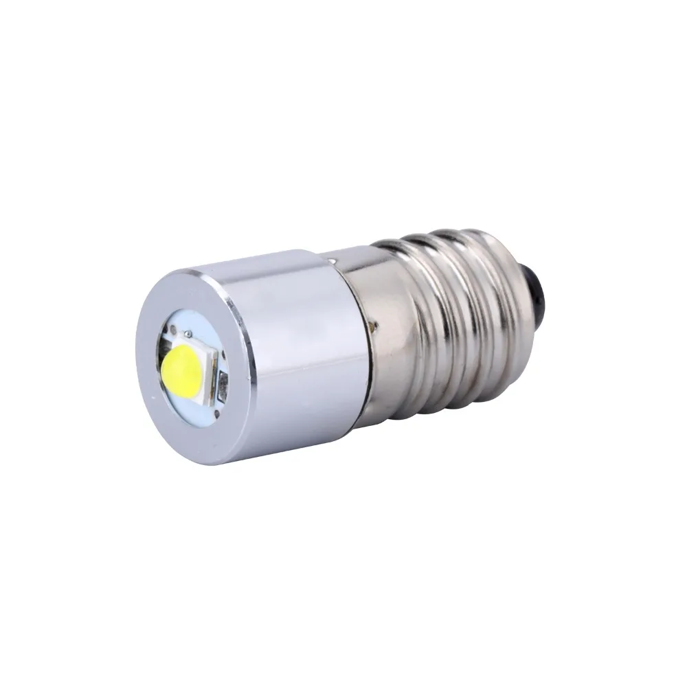 

White LED Upgrade Bulb 3 6 Cell C D Model 1W E10 3v 4.5v 6v 7v 9v 12v Replace LED Flashlight Torch Bulbs