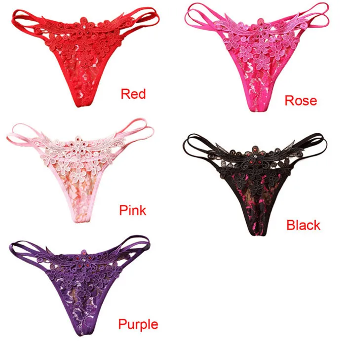 Цветочные кружева женские стринги и G сексуальные трусики Intimates дышащие Для