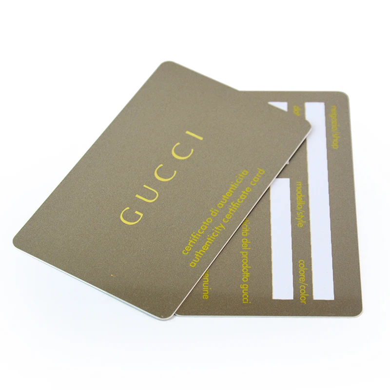 Factory direct sale printing metalic silver hot stamping plastic pvc vip card |