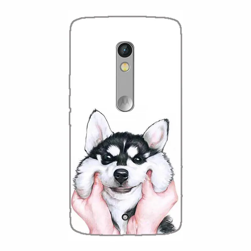 Чехол для motorola MOTO X Play мягкий силиконовый чехол из мягкого ТПУ с рисунком кота Lenovo