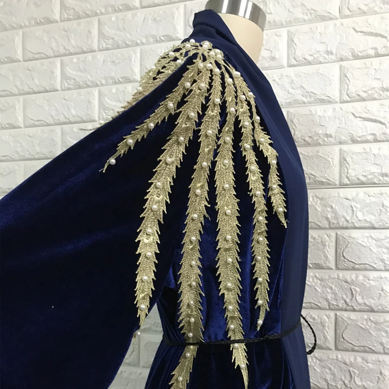 Абая для женщин бархатный кафтан абайя Турция мусульманский хиджаб платье