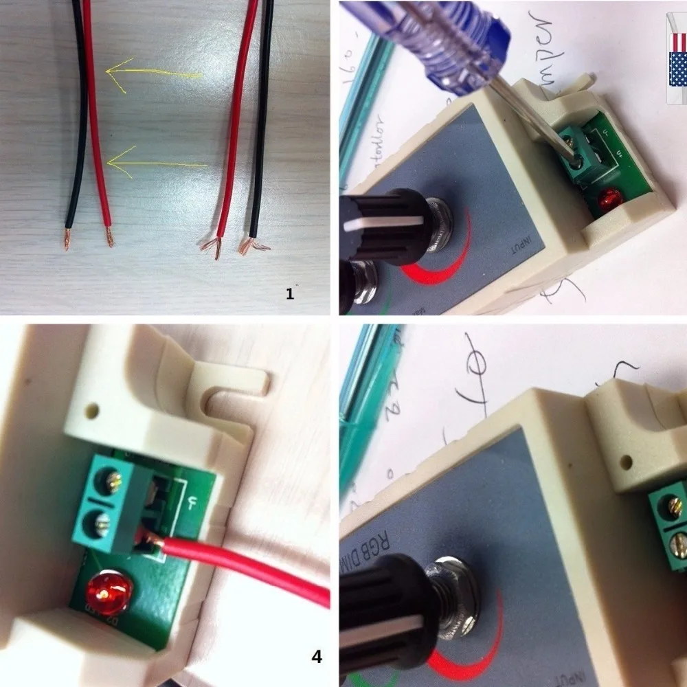 Лента RGB с диммером контроллер светильник три способа использования для 5050 / 3528