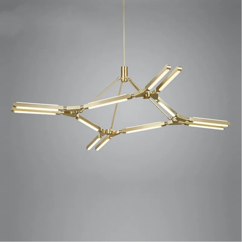 Подвесная люстра Pelle Pris светодиодная из сплава летучей мыши в итальянском стиле с