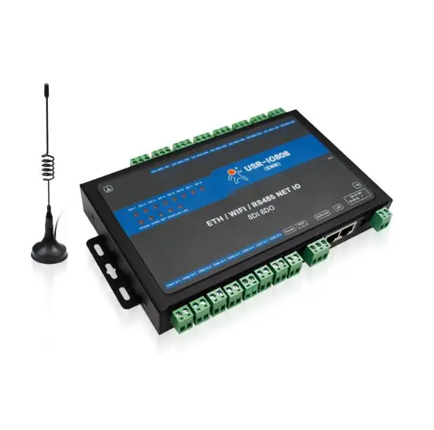 

automation control 8 channels Network IO controller remote control switch RS485 to wifi ethernet support modbus