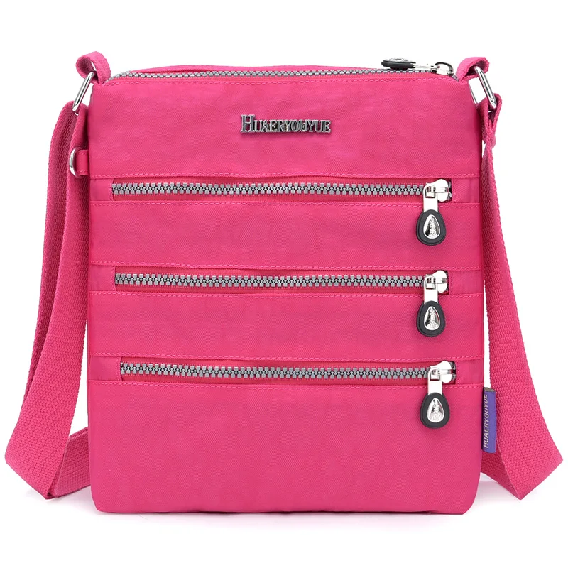 

New Lightweight Waterproof Nylon Women Shoulder & Messenger Bags Simple Style Small Bag Casual Female Travel Portable Handbags