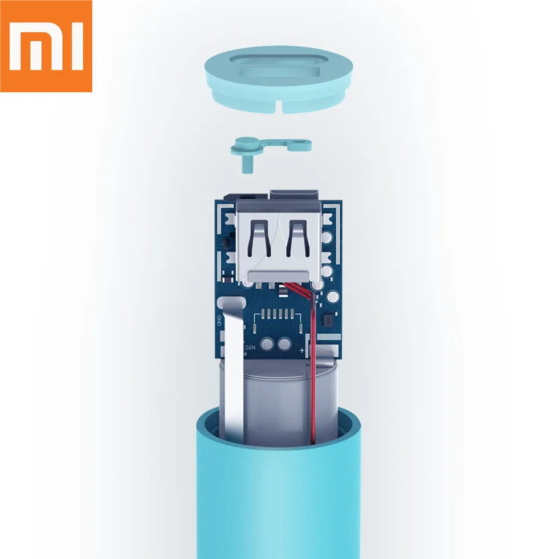 Оригинальный внешний аккумулятор Xiaomi ZMI Mini перезаряжаемый 18650 3000 мАч портативная