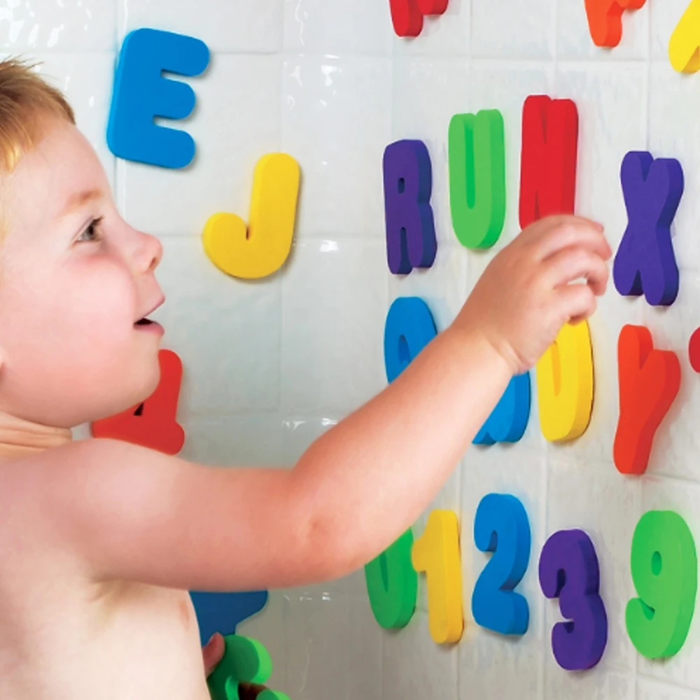 Bath Educational Learning Toys Foam Alphabet Letters Digital Total Tablets Stickers As Shown | Игрушки и хобби