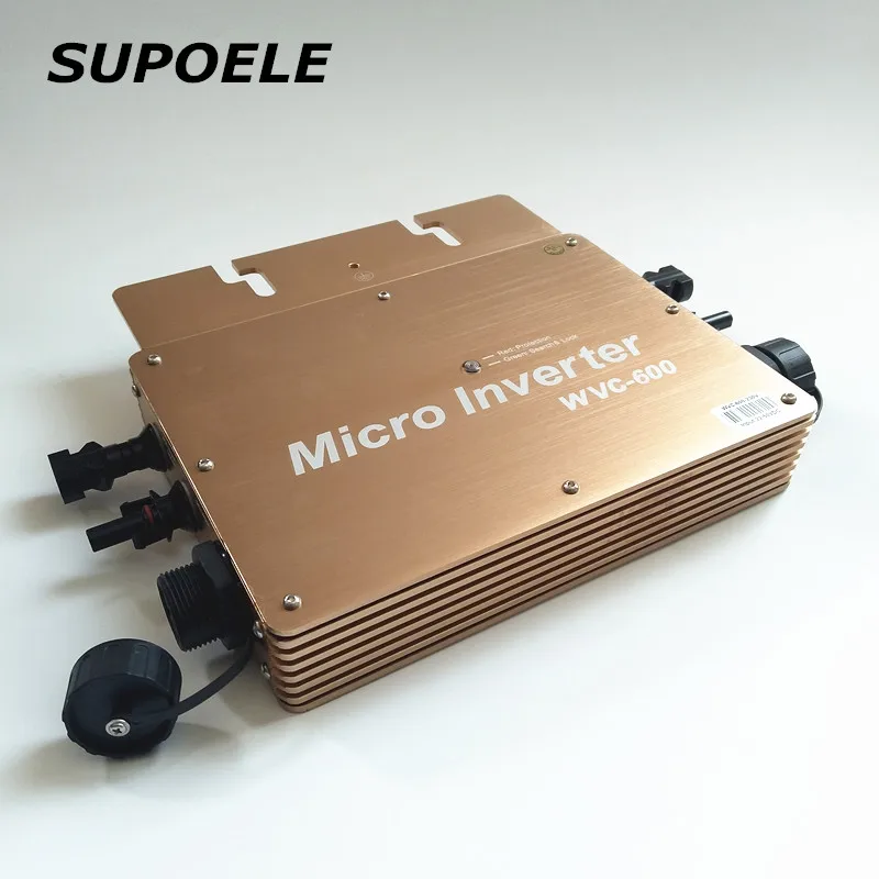 Водонепроницаемый IP65 WVC600 Солнечный сетевой микро инвертор микроинвертор Inversor 600