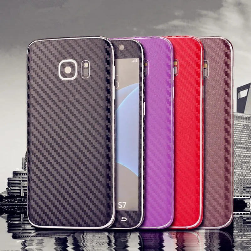 Новые 3D Углеродного Волокна Всего Тела Назад Фильм Наклейки Case Cover Wrap Кожи Для