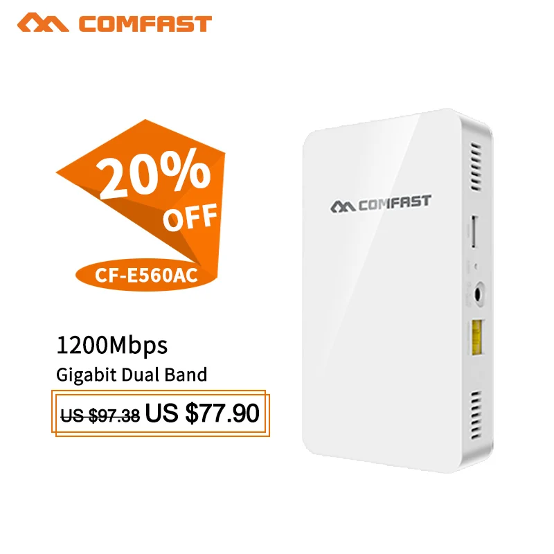 COMFAST 1200 Мбит/с Настенный встроенный AP 2 4G 5 8G двухдиапазонный 48 В POE беспроводной WIFI