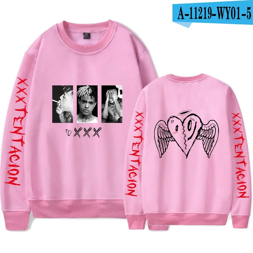 Pink3 Горячая XXXTentacion Rapper мужская толстовка с капюшоном в стиле «хип-хоп» RIP Jahseh Dwayne Onfroy Revenge пуловер Толстовка размера плюс - Цвет: Pink3