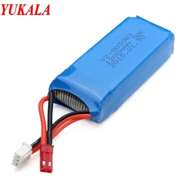 

YUKALA YUKALAT X6 RC drone Quadcopter Spare Part 7.4V 1200mAh 25C Lipo Battery Quadcopter Spare Parts RC Drone Parts Upgraded