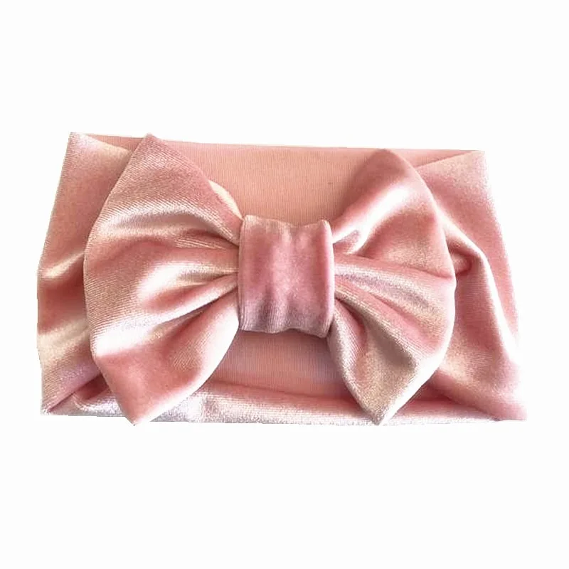 Funky 2020 New 5&quot Velvet Hair Bow Winter Wide Kids Girl Outdoor Headband DIY Accessories For Women Headwrap Headwear | Детская