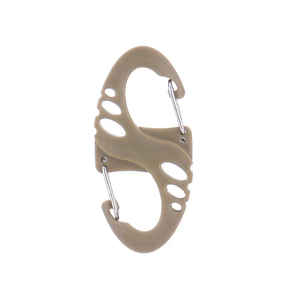 

Пластикосветильник лый S-образный пирсинг, брелок для кемпинга в бутылке, Классические застежки, альпинистские карабины