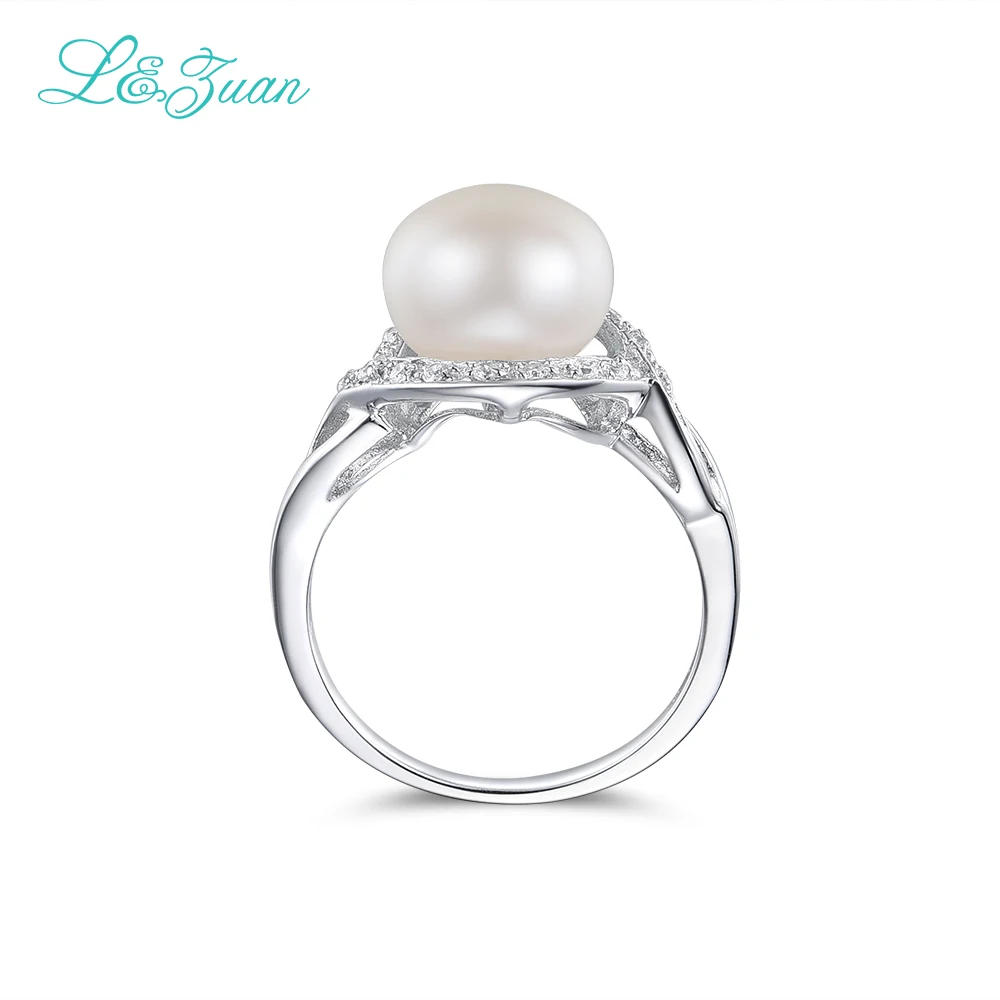 L & zuan классическое Ювелирное кольцо из стерлингового серебра белое
