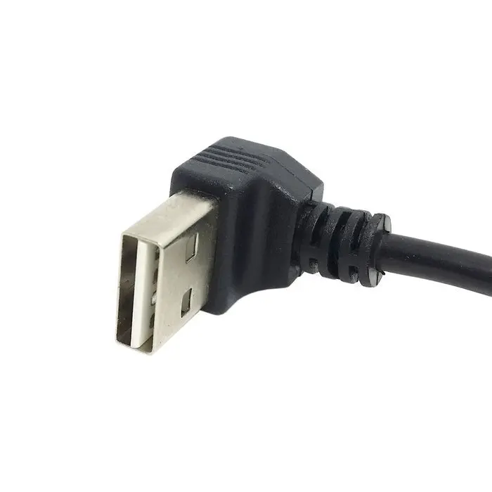 100 шт. двусторонний Переходник USB 2 0 на Micro 5 контактов см 1 м 3 фута под углом 90