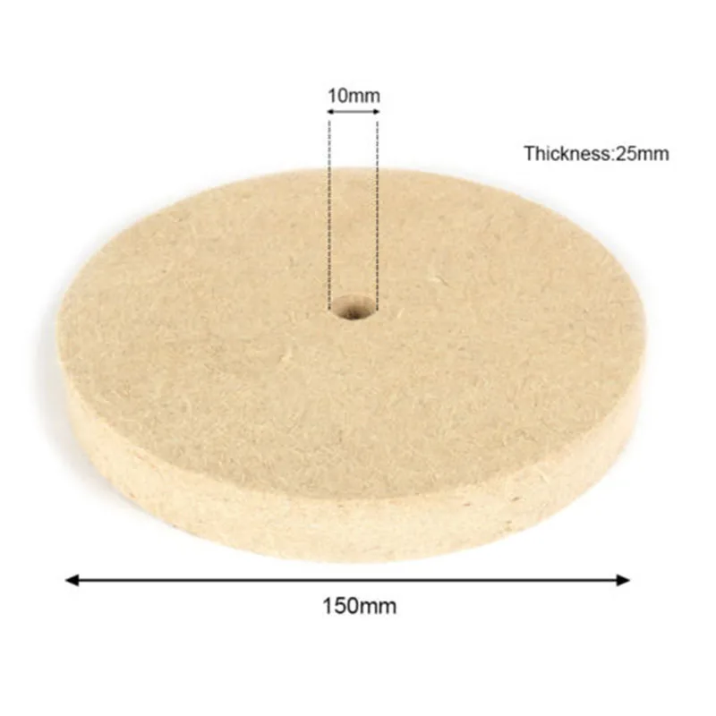 Thickness Drill Grinding Wheel Buffing Felt Wool Polishing Pad Abrasive Disc For Bench Grinder Rotary Tool 10mm Diameter | Инструменты