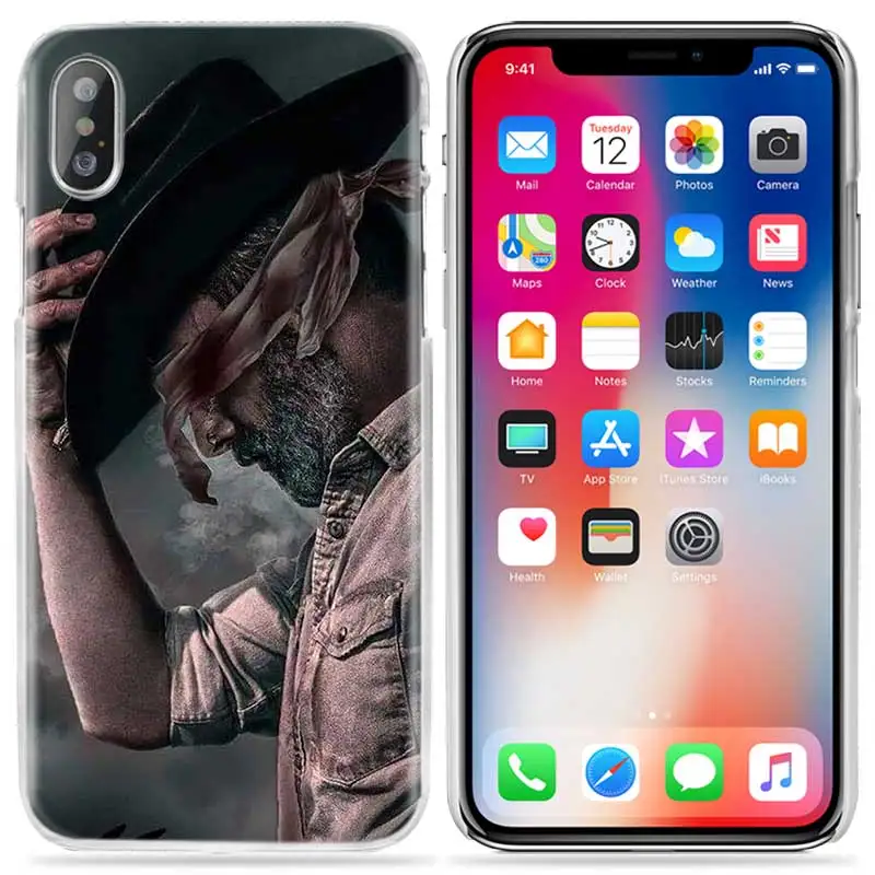 Чехол Negan Walking Dead для iPhone XS Max XR X 10 7S 8 6 6S Plus 5S SE 5 4S 4 5C 6+ 6S+ 7+ 11 жесткий чехол PC Fundas чехол для телефона