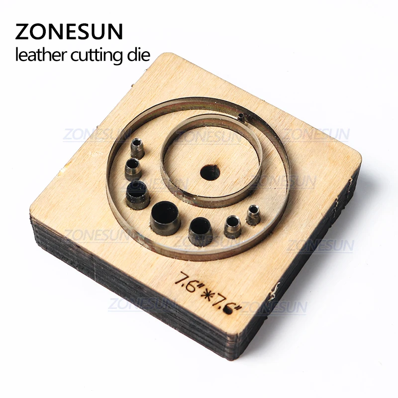 ZONESUN T6 DIY Custom Cutter кожаные серьги для резки высечки кожи, серьги для стального правила, штамповочный станок, пресс-инструменты