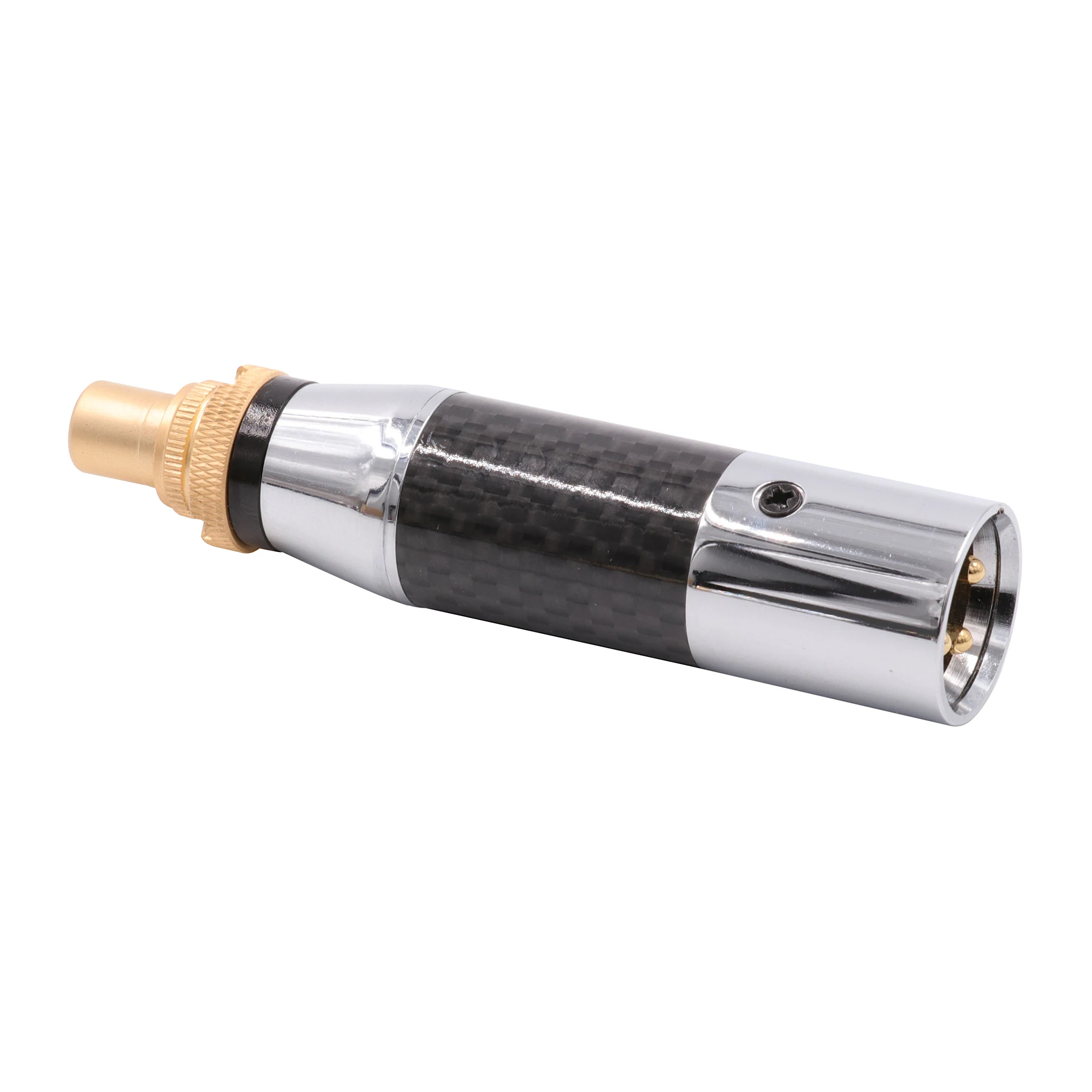 3 контактный переходник с XLR на гнездо RCA аудиоразъемом Hifi позолоченный латунный