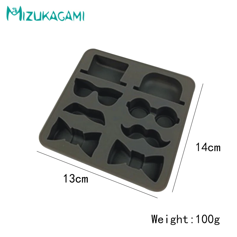 Новый джентльмен шляпа усы лук форма Стайлинг помадка торт Силиконовая DIY для