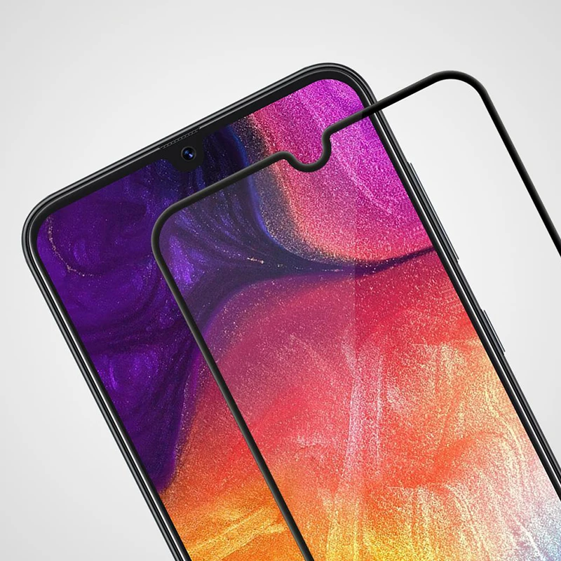 Защитное стекло для экрана Glass On для Samsung Galaxy A50 A70 A40 A30, полное покрытие, закаленное стекло.