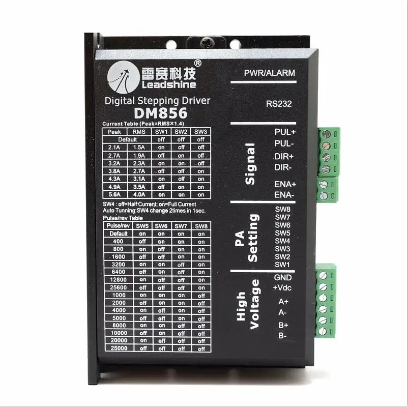 3 шт./лот Leadshine DM856 2 фазный цифровой Драйвер шагового двигателя 57/86 шаговый