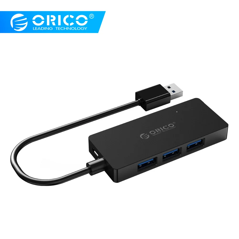 USB Концентратор ORICO HS4U 4 портовый концентратор 3 0 прямоугольный мини хаб с
