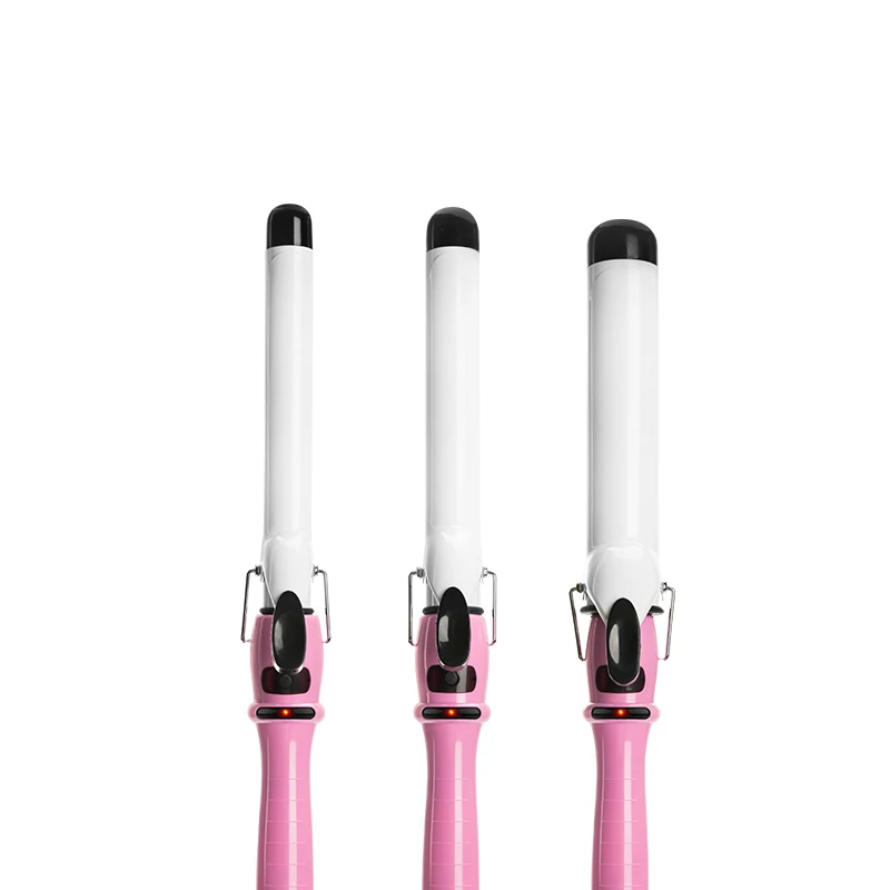 2017 Real Hair Curler Curlers Conical Curling Iron Single Tube Ceramic Glaze Pear Flower Cone Professional Electric Hair Curly images - 6