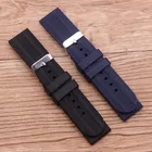 Новинка! Ремешок силиконовый 22 мм с пряжкой с язычком, резиновый браслет, аксессуары для мужских часов, ремни различных брендов