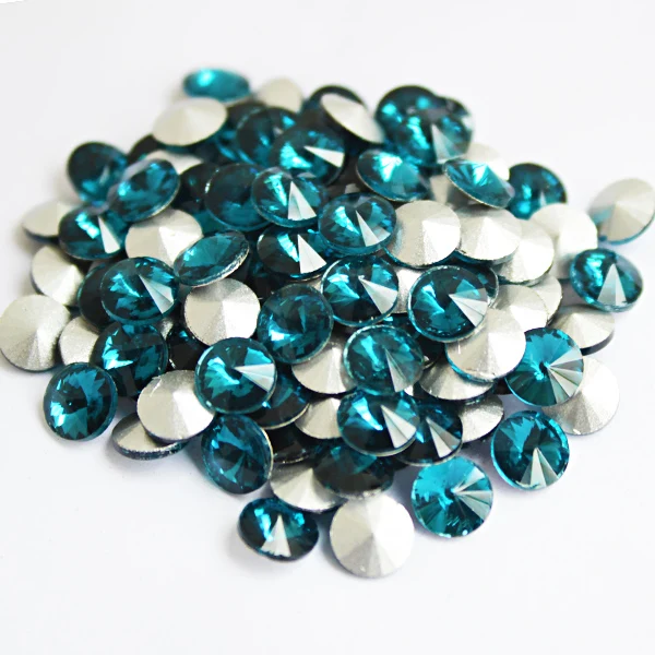 Стразы для ногтей с голубым Цирконом без горячей фиксации стразы s 6 мм 10 шт.