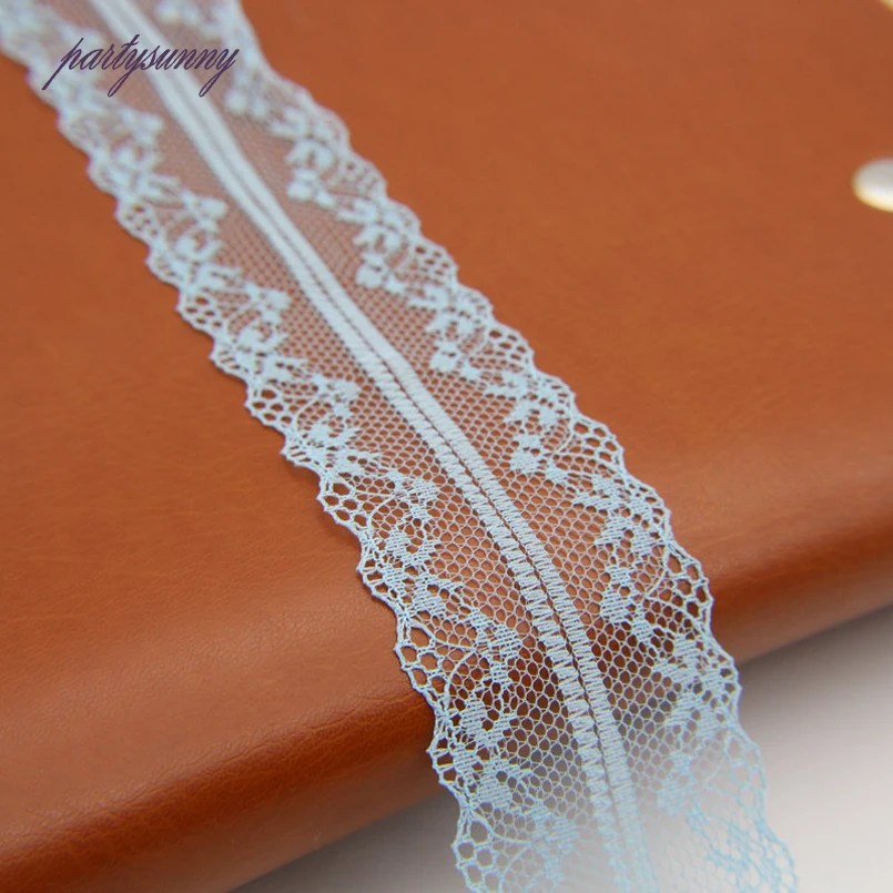 PF 10 Ярдов/много 4 см Кружева Ленты Ремня Вышивка Чистая Ткань для Одежды Платье