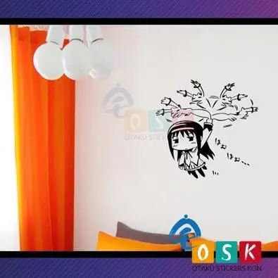 Puella Magi Madoka Magica QB виниловая наклейка на стену декоративная для автомобиля|stickers