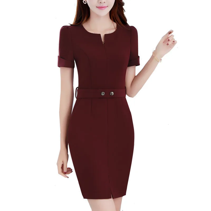 Винтаж одноцветное Цвет деловая модельная одежда Для женщин носить на работу