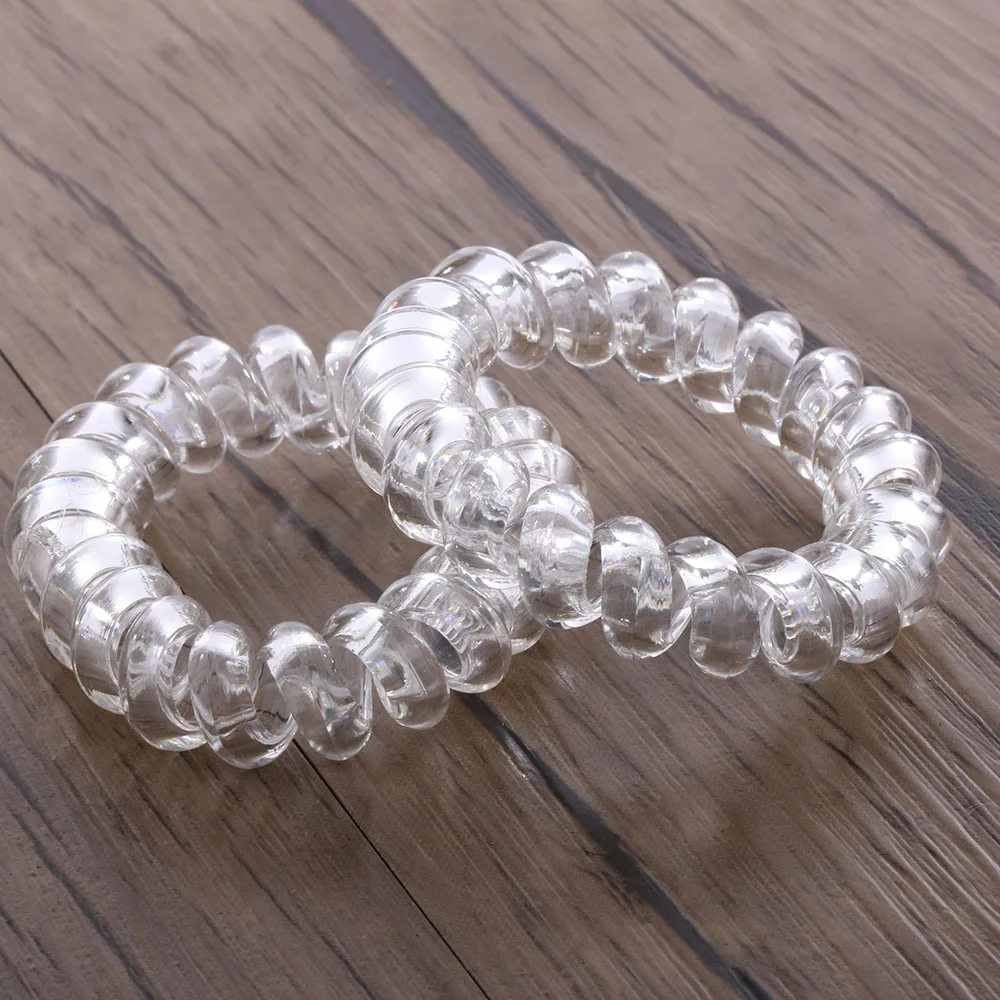 Модная простая резинка для волос 3 шт./лот женщин и девушек прозрачная эластичная