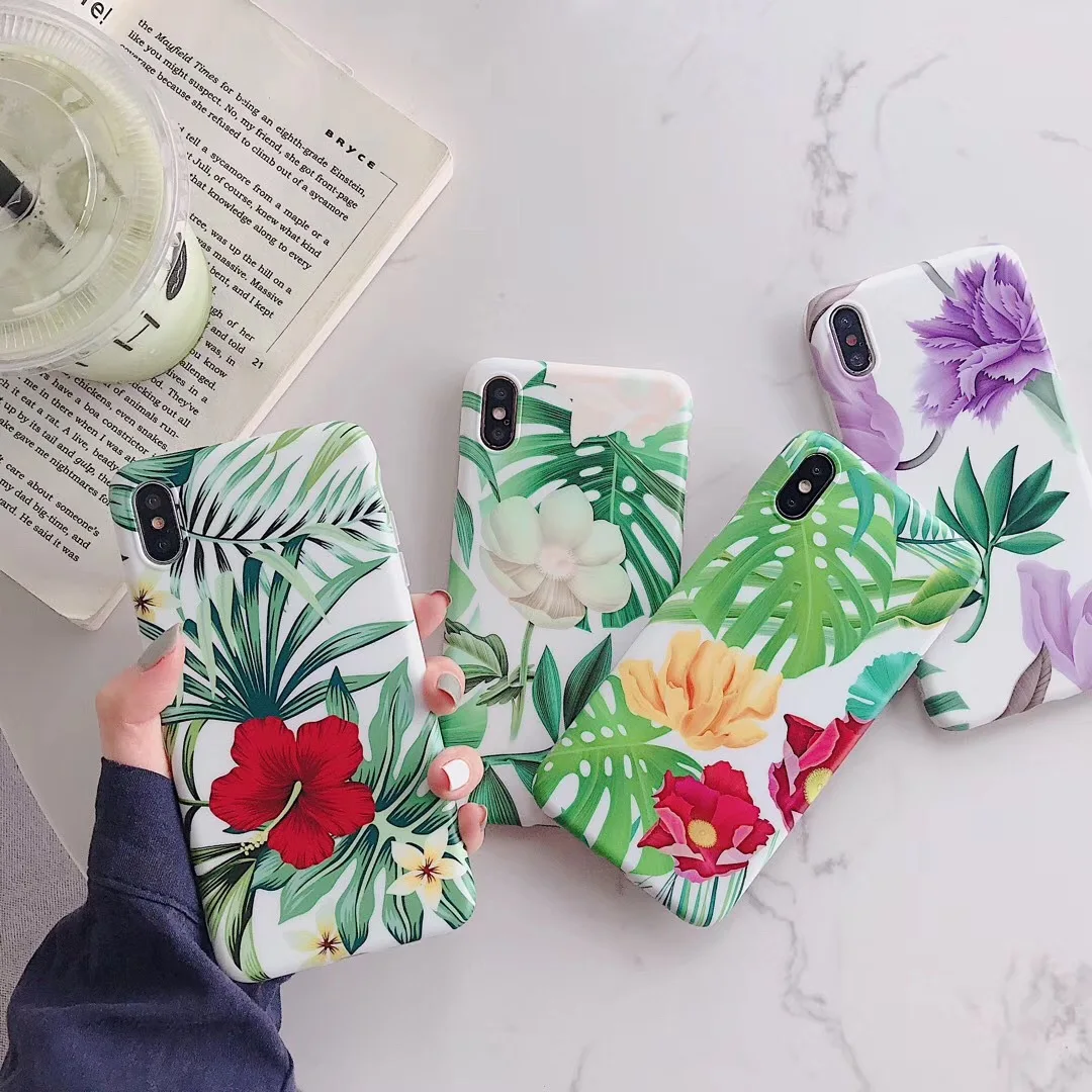 DECOCASE красивый цветок Лето краткое Силиконовые чехол для телефона iphone 6 6s 7 8 плюс X