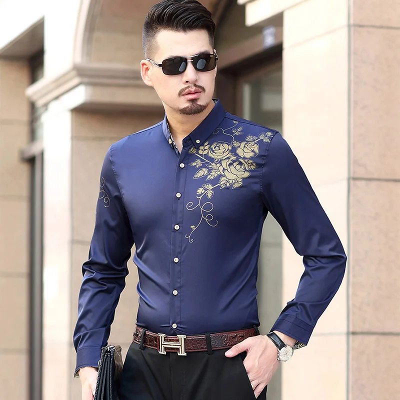 Мужская рубашка с длинным рукавом 7XL 6XL 5XL M большого размера|social masculina|camisa social