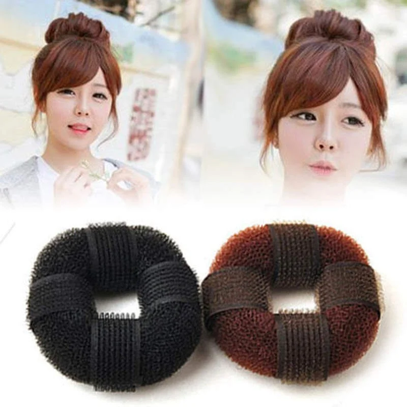 Новое поступление 1 шт. женское кольцо для волос в форме блонд Пончика булочка