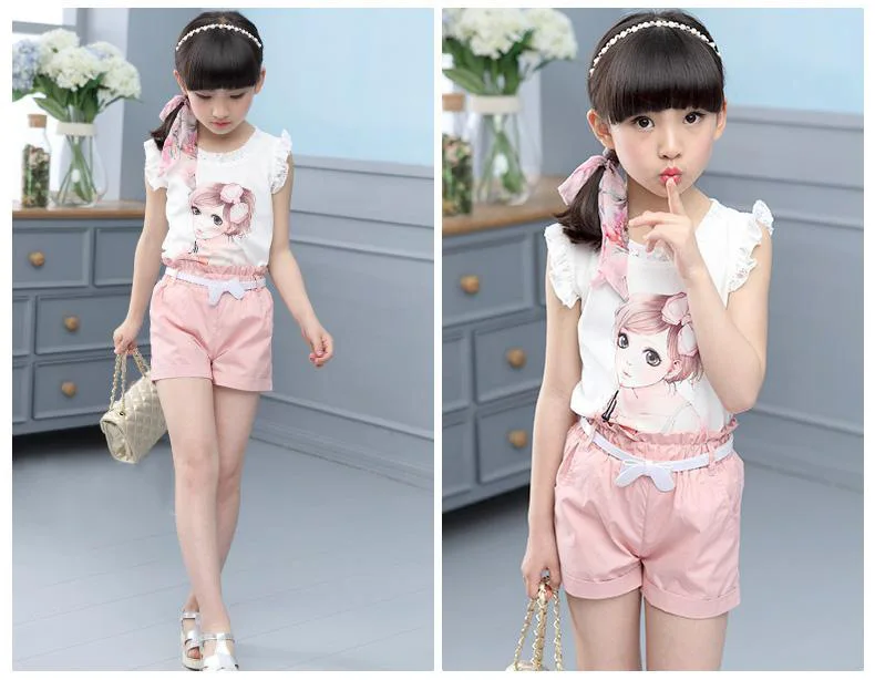 2020 комплекты одежды для девочек детский спортивный костюм с вышивкой и принтом