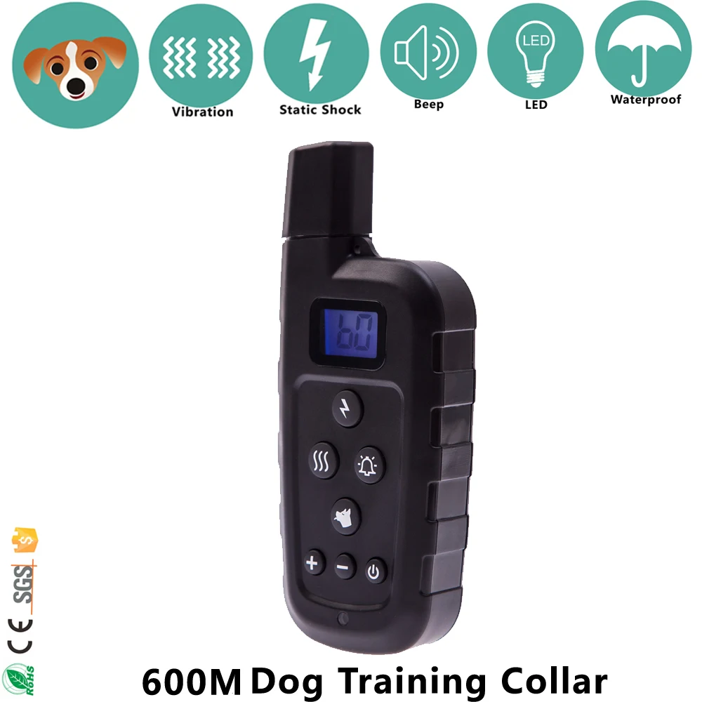 3 режима Tone Vibration Shock e-collar Remote 600m ошейники для собак PTL600 дома | Дом и сад