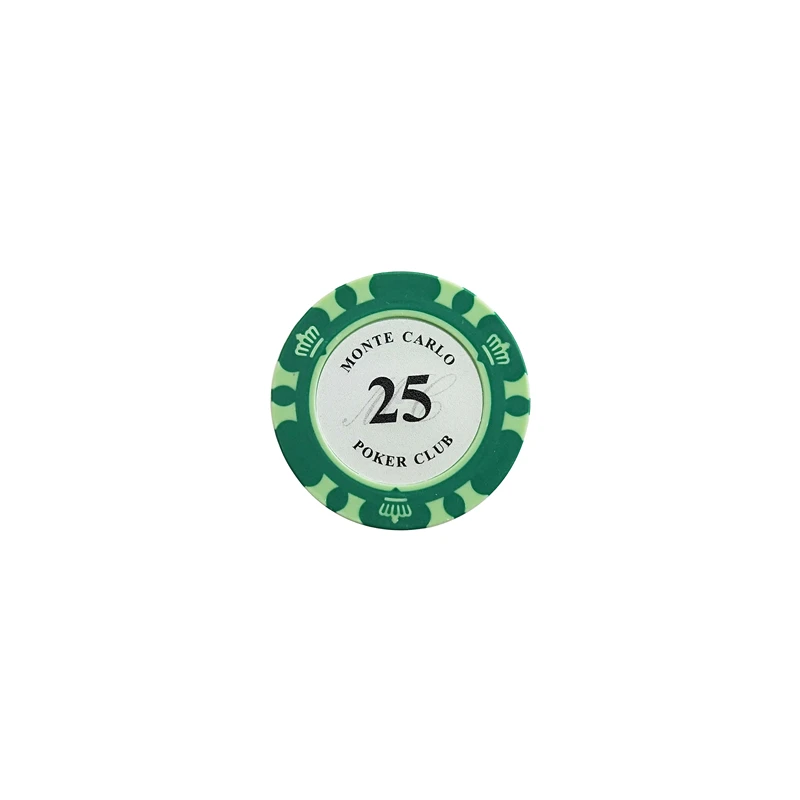 25 Easytoday 25 шт./компл. глины набор покерных фишек 14 цветов номинал монеты баккара Техасский Холдем развлечения фишки для покера - Цвет: 25