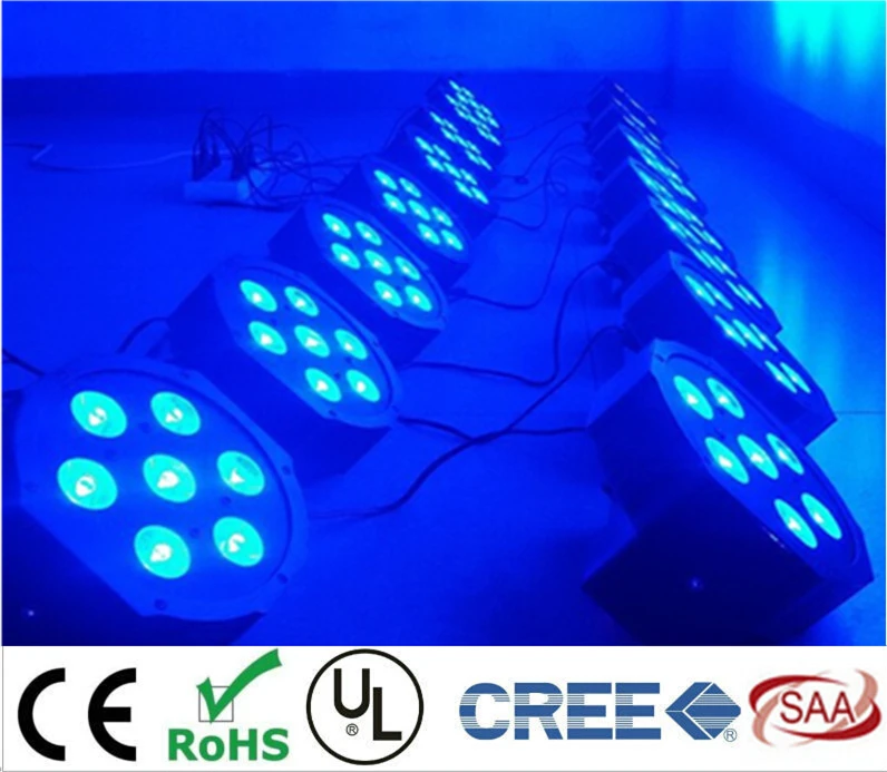 Светодиодный прожектор CREE тонкий 7 каналов DMX 3/7 | Лампы и освещение