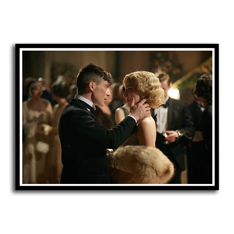 Movie TV Peaky Blinders White Coated Paper Posters Wall Decor Painting for Living Room Home Decoration Frameless