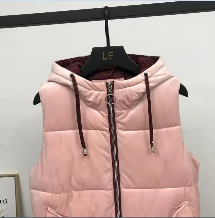 3XL женские жилеты Модный осенне-зимний жилет женский длинный участок большой размер свободный пуховик хлопковый жилет Золотой Бархатный жакет